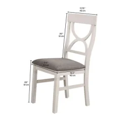 Chairs (Set of 2) - White & Grey