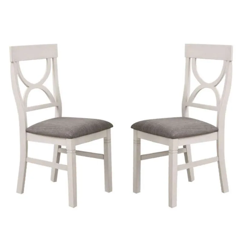 Chairs (Set of 2) - White & Grey