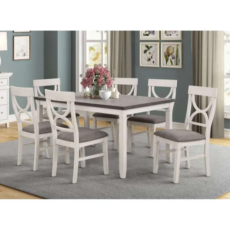 Chairs (Set of 2) - White & Grey