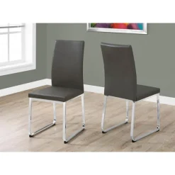 Monarch Chairs with Chrome Base (Set of 2) - -