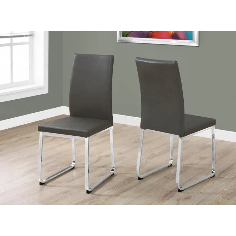 Monarch Chairs with Chrome Base (Set of 2) - -