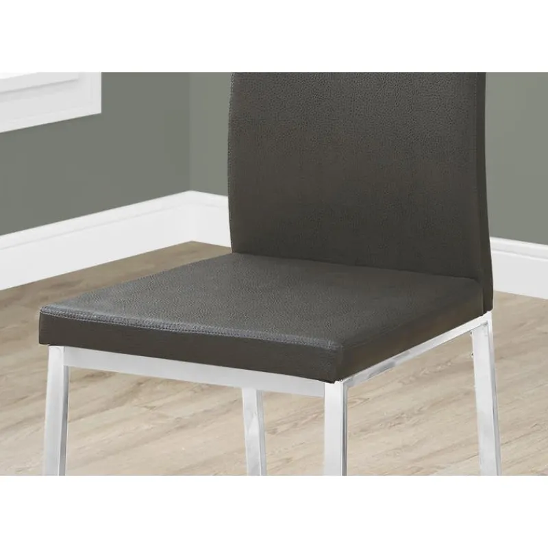 Monarch Chairs with Chrome Base (Set of 2) - -