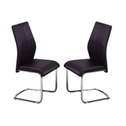Chairs with Chrome Base (Set of 2) -