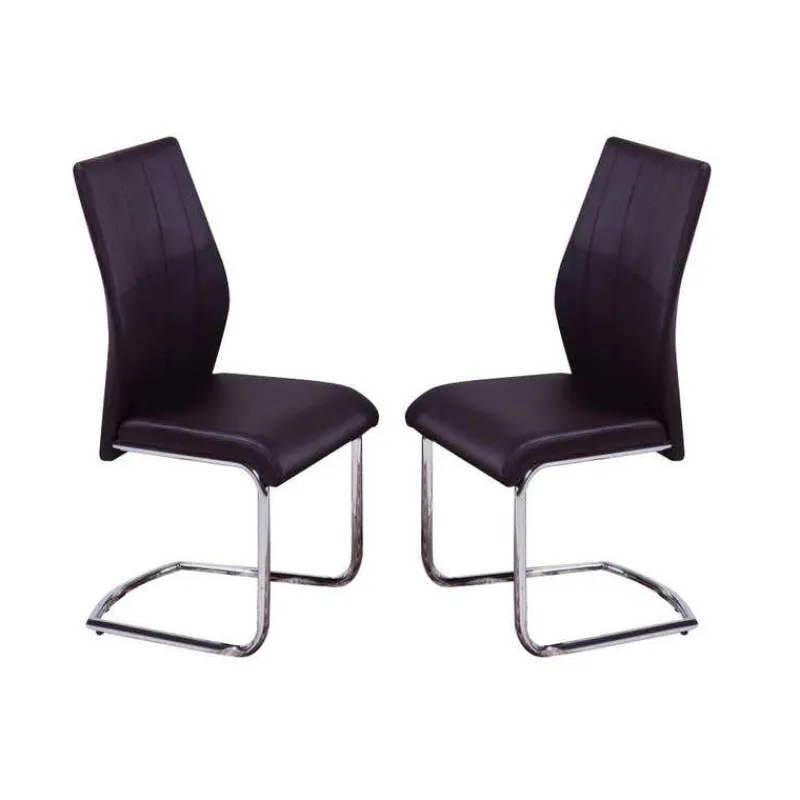 Chairs with Chrome Base (Set of 2) -
