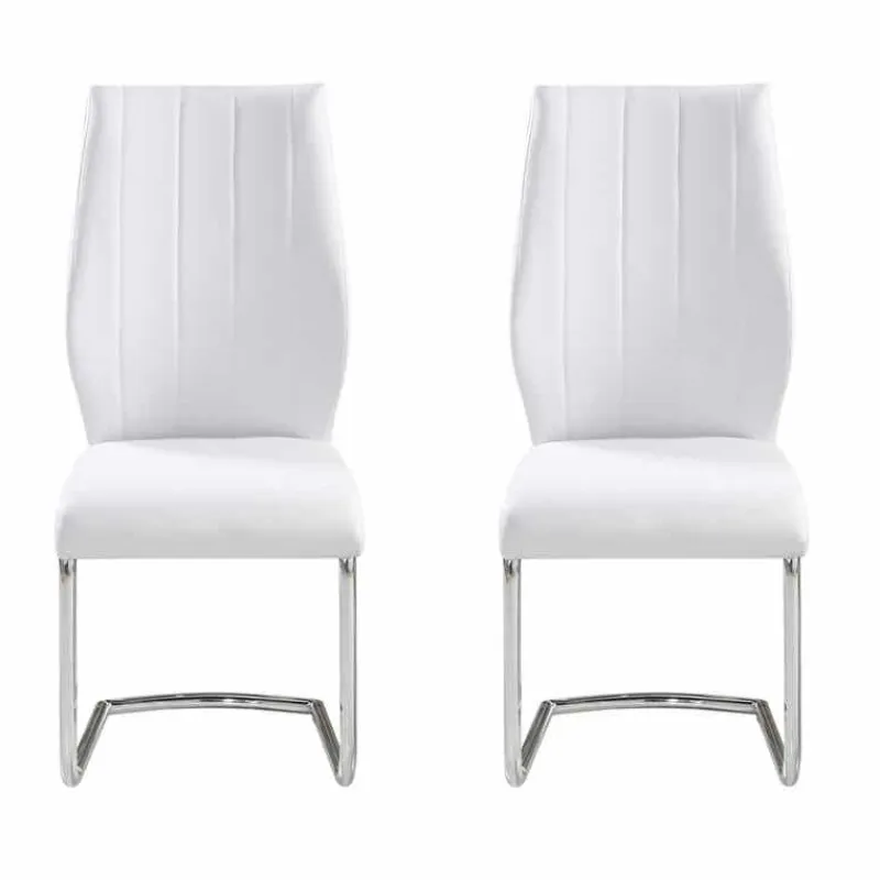 Chairs with Chrome Base (Set of 2) -