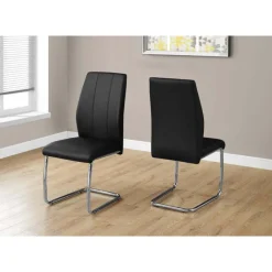 Monarch Chairs with Chrome Base (Set of 2) - -