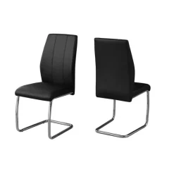 Monarch Chairs with Chrome Base (Set of 2) - -