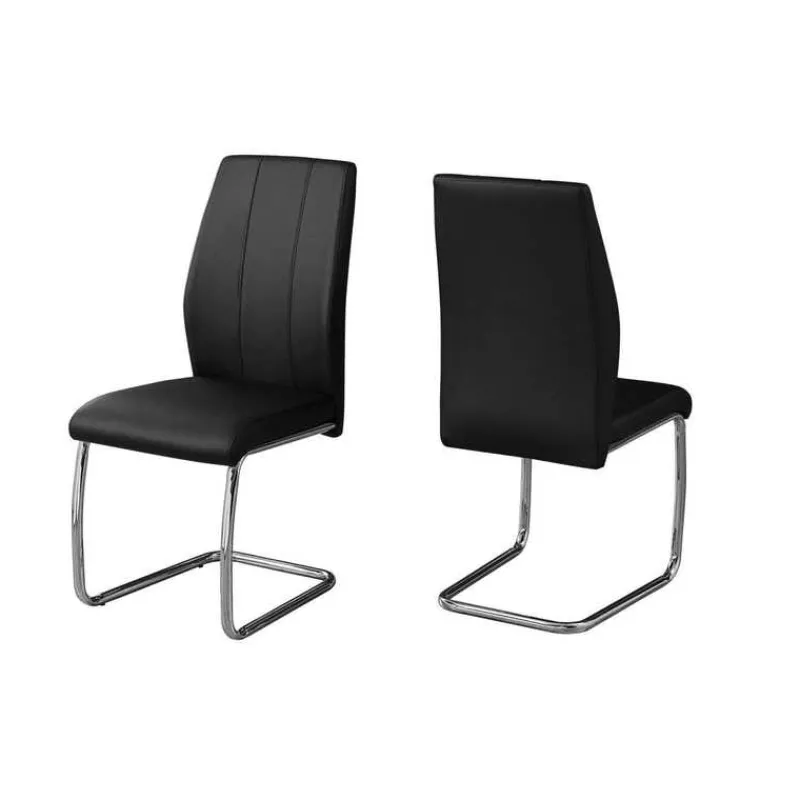 Monarch Chairs with Chrome Base (Set of 2) - -