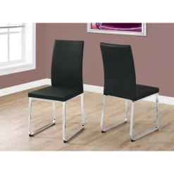 Monarch Chairs with Chrome Base (Set of 2) - -