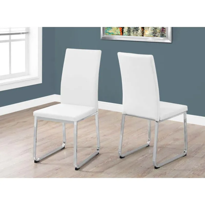 Monarch Chairs with Chrome Base (Set of 2) - -
