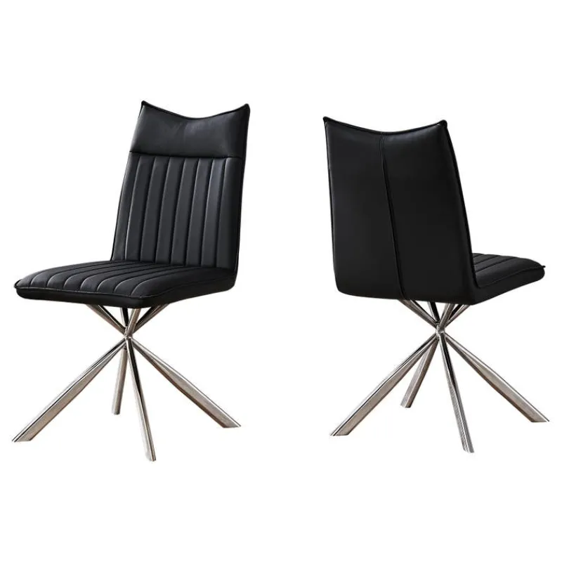 Monarch Chairs with Chrome Spider Legs (Set of 2) - -