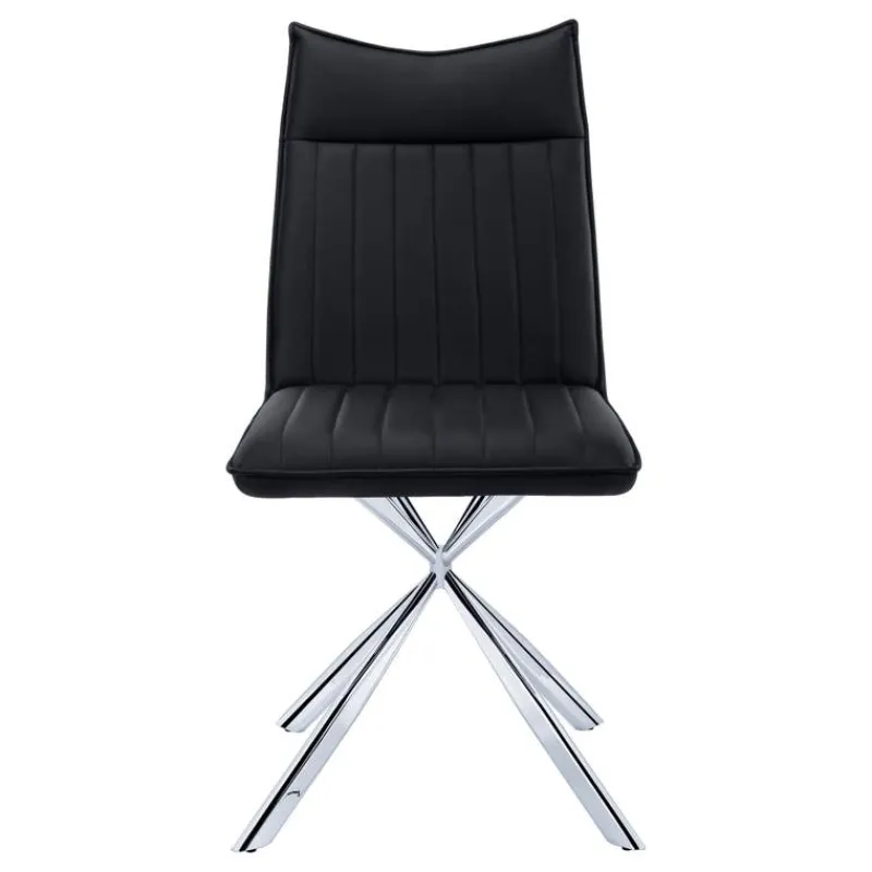 Monarch Chairs with Chrome Spider Legs (Set of 2) - -