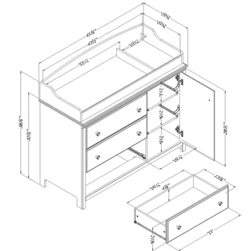 Meubles South Shore Changing Table - South Shore