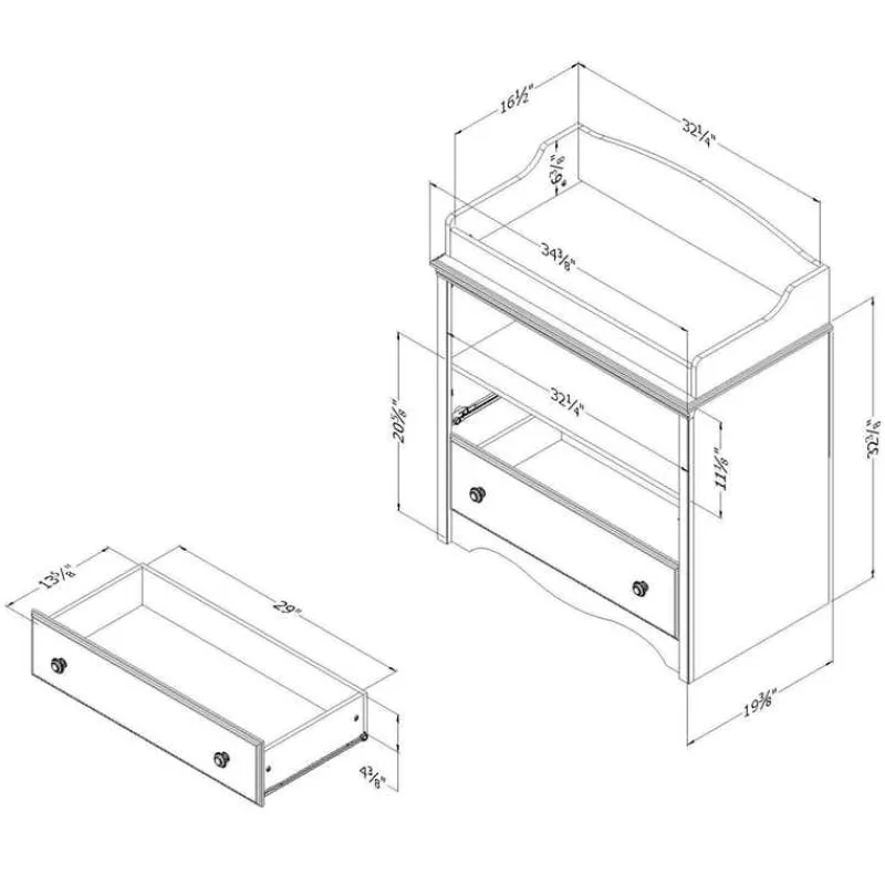 Meubles South Shore Changing Table - South Shore