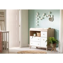 Meubles South Shore Changing Table with Drawers and Open Storage - South Shore