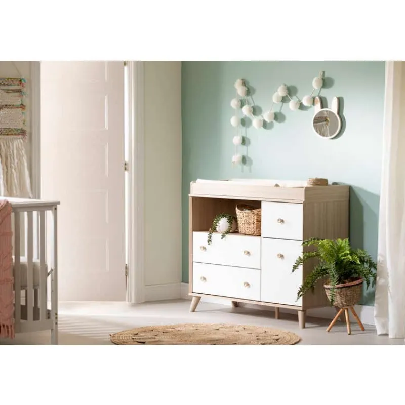 Meubles South Shore Changing Table with Drawers and Open Storage - South Shore