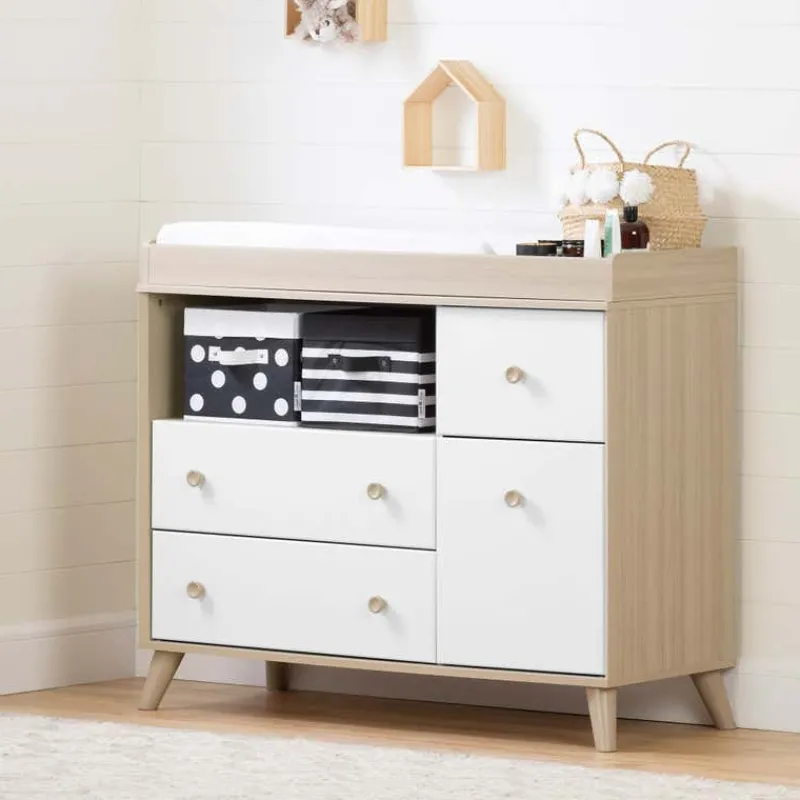 Meubles South Shore Changing Table with Drawers and Open Storage - South Shore