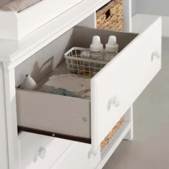 Meubles South Shore Changing Table with Removable Rim, Drawers and Open Storage - South Shore