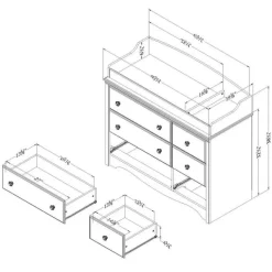 Meubles South Shore Changing Table/Dresser - South Shore