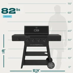 CHARBROIL Propane Gas Grill with 4 Burners - 36 000 BTU