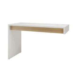 Nexera Chrono Reversible Desk Panel, White And Natural Maple -