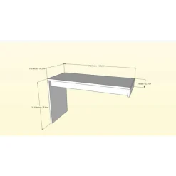 Nexera Chrono Reversible Desk Panel, White And Natural Maple -