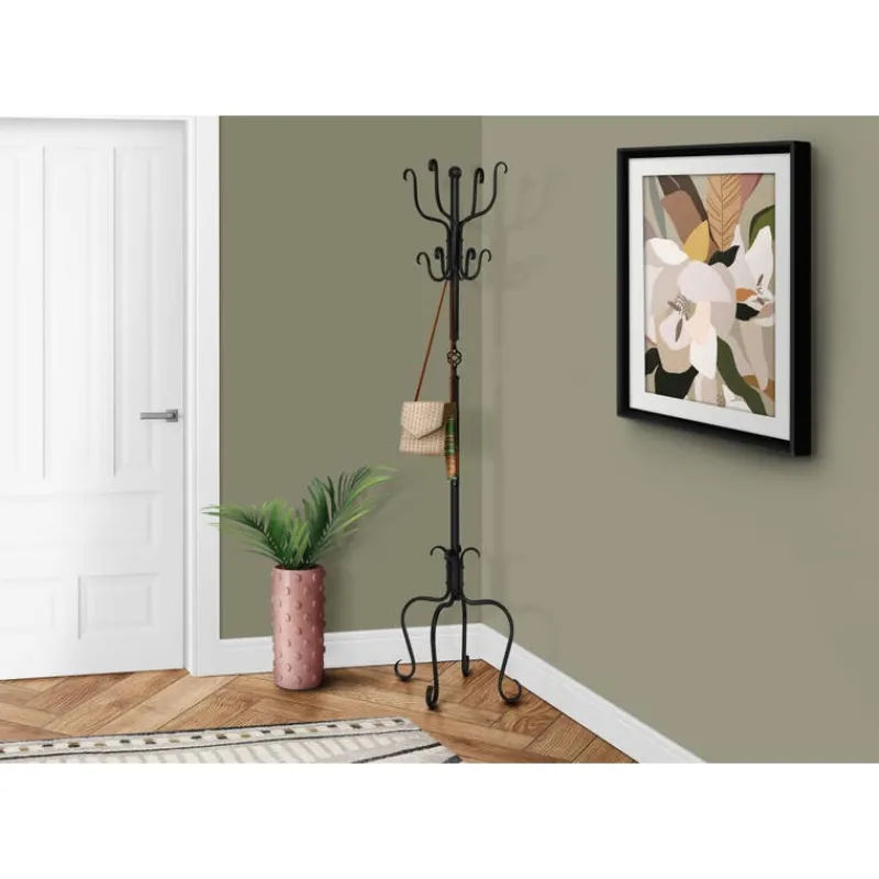 Monarch Coat rack - 74"h / traditional hammered metal