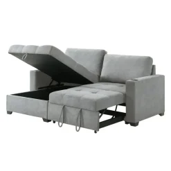 Compact Reversible Loveseat Bed with Storage -