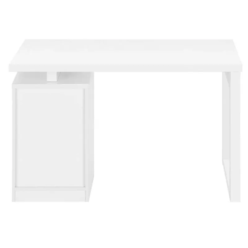 Monarch Computer desk - 3 drawers / wooden leg rectangular / left or right setup / fl -