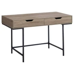 Monarch Computer desk - 2 storage drawers / recessed metal legs - 48