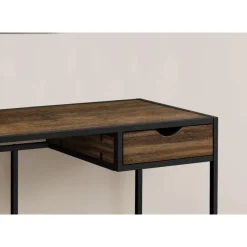 Monarch Computer desk - 1 storage drawer / metal frame - 42"l - reclaimed wood- -