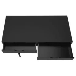 Monarch Computer desk - 2 storage drawers / recessed metal legs - 48"l - / blac -