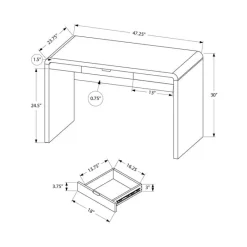 Monarch Computer desk - 1 storage drawer - 48