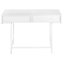 Monarch Computer desk - 2 storage drawers / recessed metal legs - 48