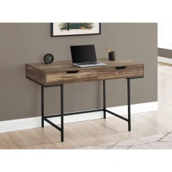 Monarch Computer desk - 2 storage drawers / recessed metal legs - 48