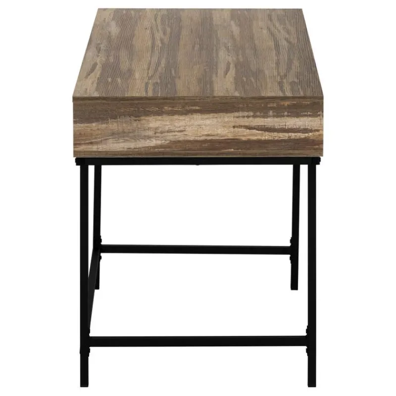 Monarch Computer desk - 2 storage drawers / recessed metal legs - 48"l - reclai -