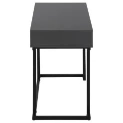 Monarch Computer desk - 1 storage drawer / metal base - 42"l - modern / black -
