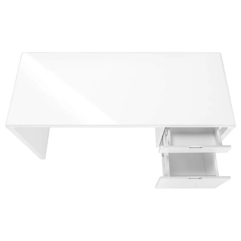Monarch Computer desk - 2 storage drawers / left or right setup - 60"l - glossy -