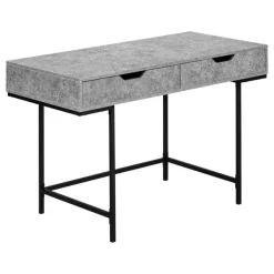 Monarch Computer desk - 2 storage drawers / recessed metal legs - 48