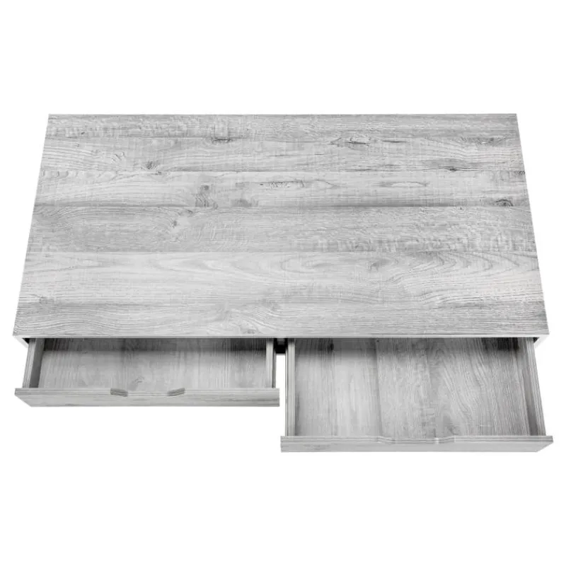 Monarch Computer desk - 2 storage drawers / recessed metal legs - 48"l - wood-lo -