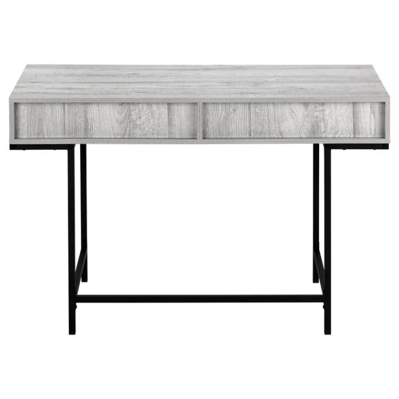 Monarch Computer desk - 2 storage drawers / recessed metal legs - 48"l - wood-lo -