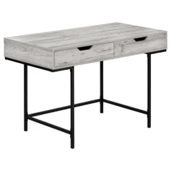 Monarch Computer desk - 2 storage drawers / recessed metal legs - 48