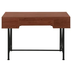 Monarch Computer desk - 3 storage drawer / metal legs v-shape design - 42"l - -