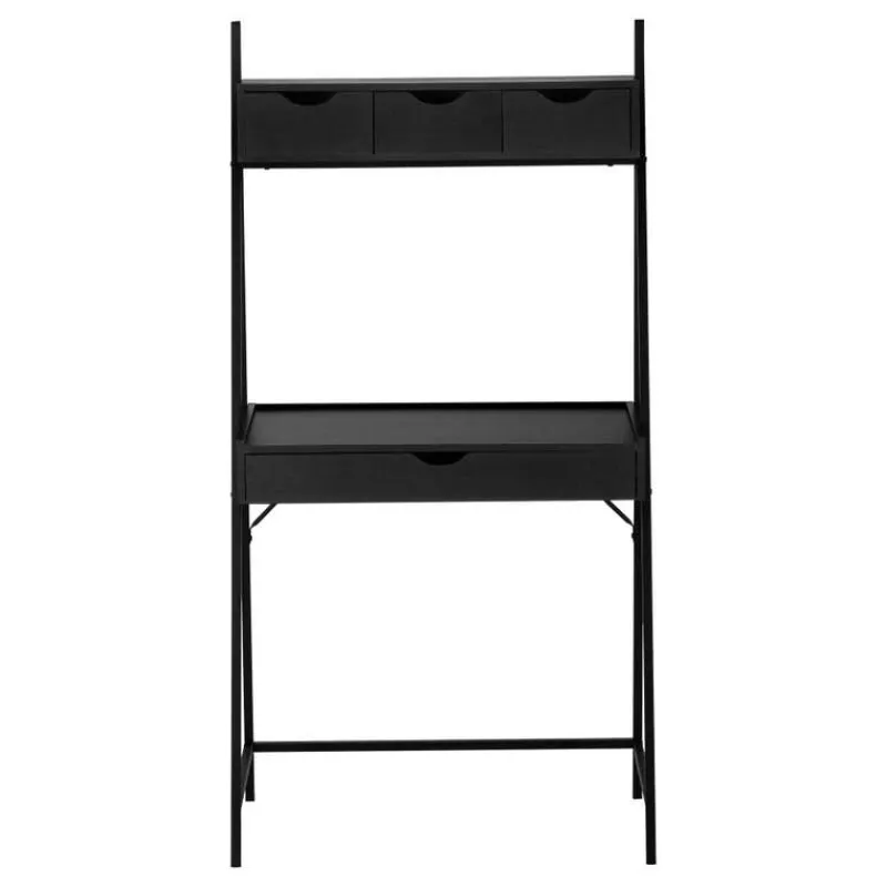 Monarch Computer desk - 2 tiers / 4 storage drawers / ladder style - 32"l - / b -