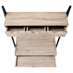 Monarch Computer desk - 2 tiers / 4 storage drawers / ladder style - 32