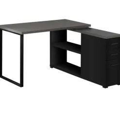 Monarch Computer desk - / grey top left/right facing corner -