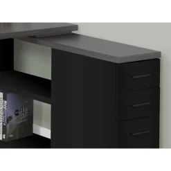 Monarch Computer desk - / grey top left/right facing corner -