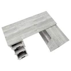 Monarch Computer desk - reclaimed wood l/r facing corner -