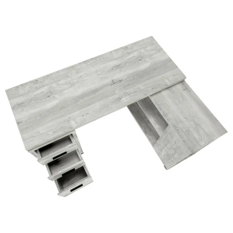 Monarch Computer desk - reclaimed wood l/r facing corner -