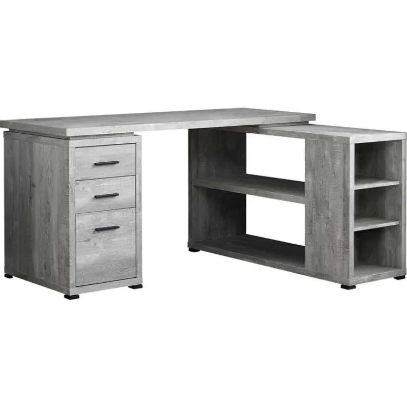 Monarch Computer desk - reclaimed wood l/r facing corner -